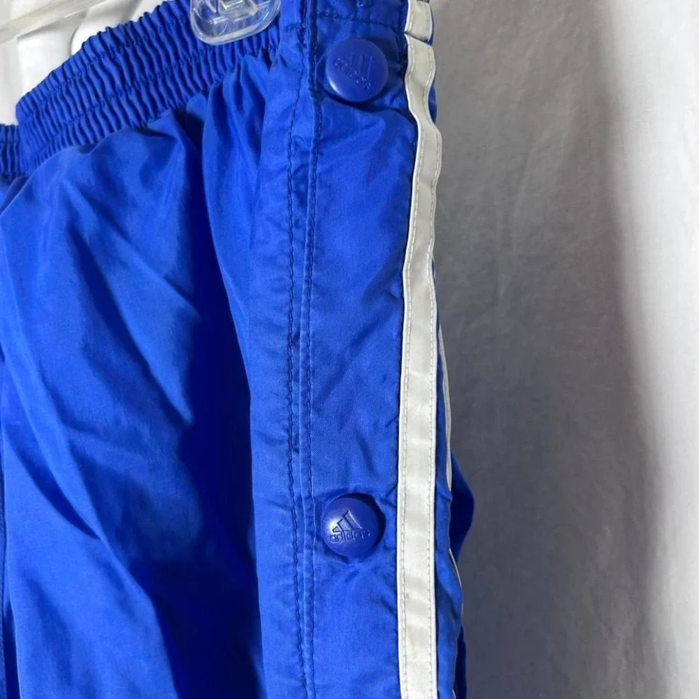 Vintage Adidas Y2K Windbreaker Break Away Pants‎ Men's XL Blue 2000s Vtg
